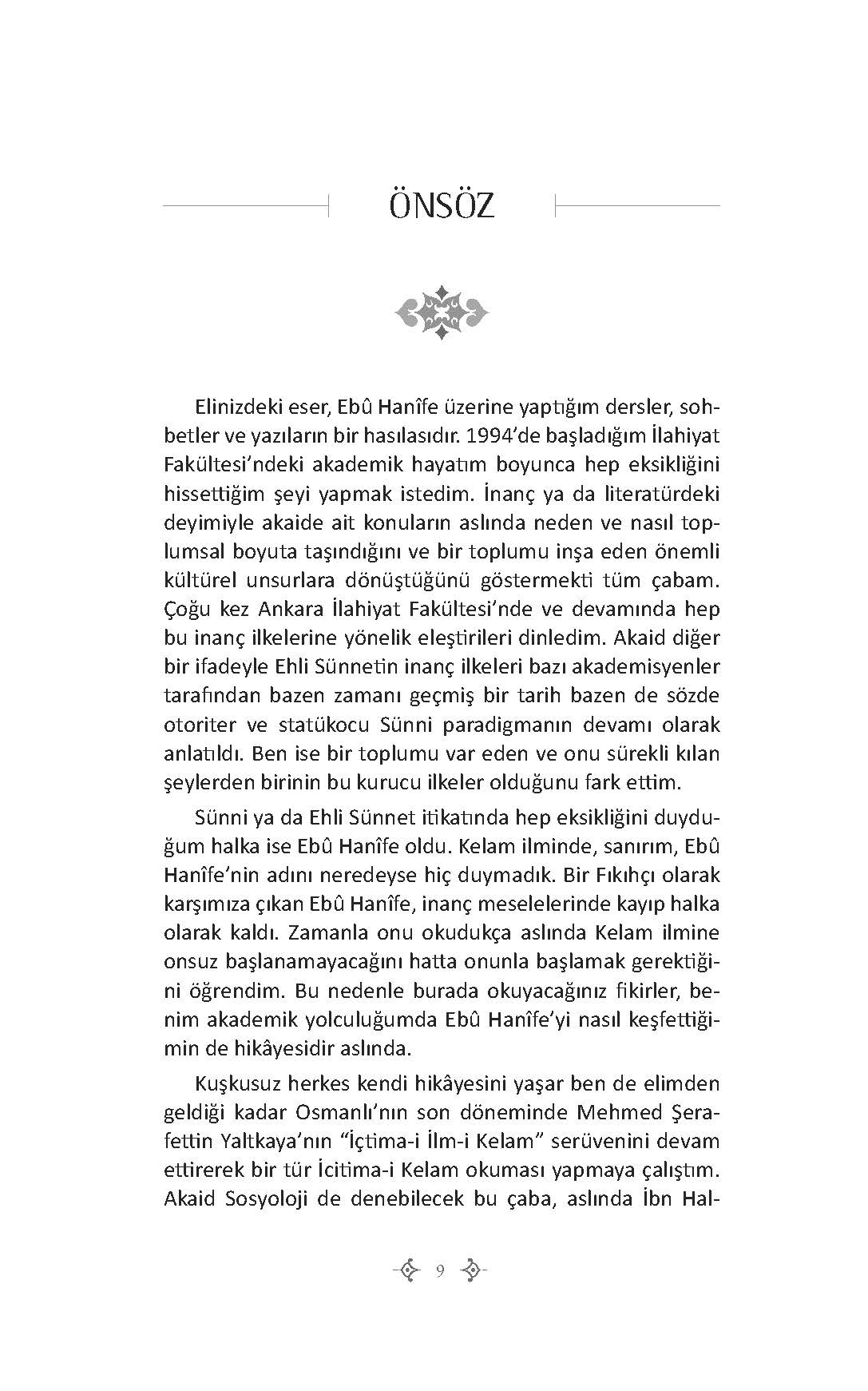 Ehli Sünnetin Kurucu Öznesi Ebû Hanîfe - Prof. Dr. Hilmi Demir