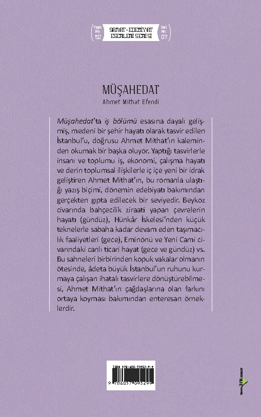 Müşahedat - Ahmet Mithat Efendi (Hazırlayan: Necmettin Turinay)
