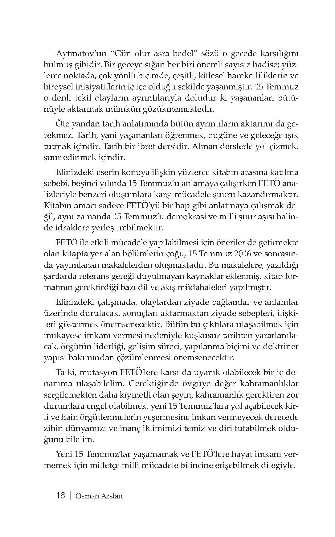15 Temmuz Fetö ile Mücadele Bilinci - Dr. Osman Arslan