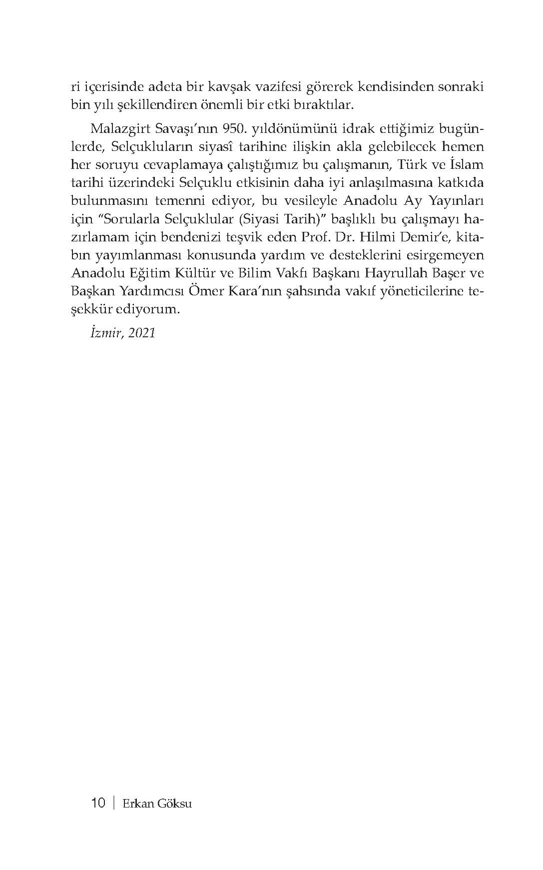 Sorularla Selçuklular Siyasi Tarih - Prof. Dr. Erkan Göksu