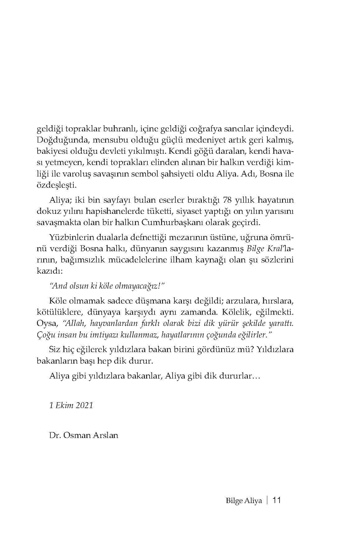 Bilge Aliya - Dr. Osman Arslan