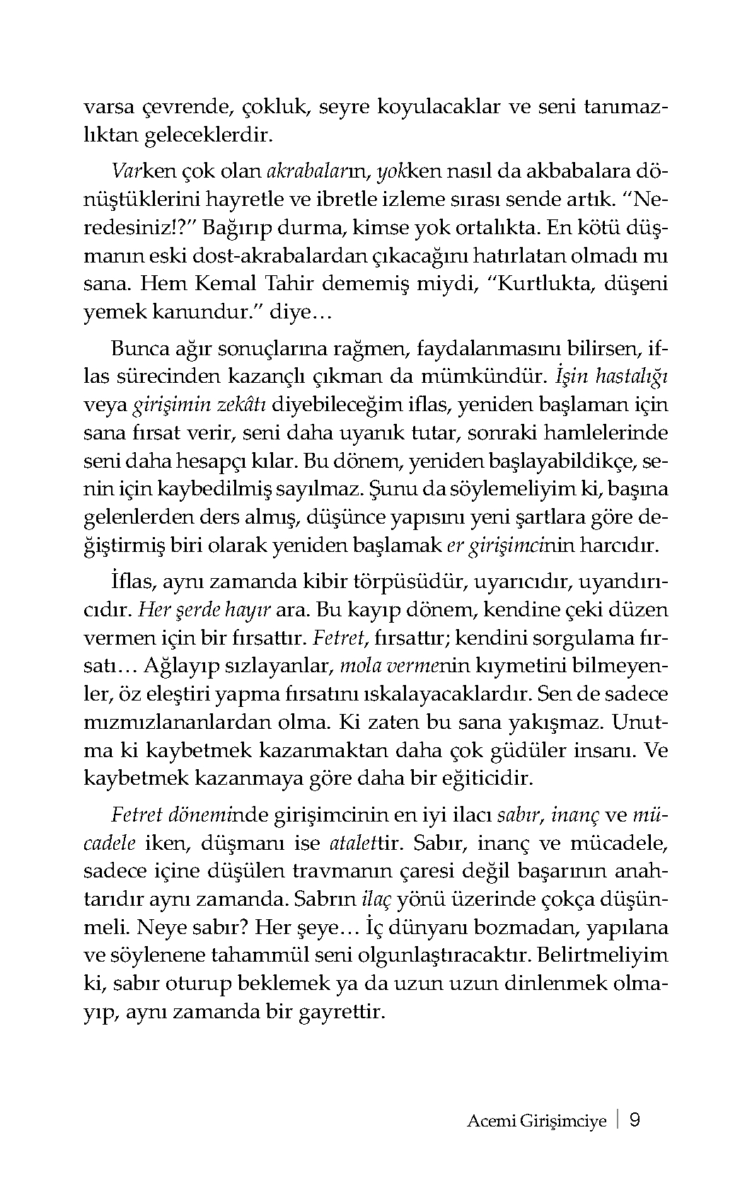 Acemi Girişimciye - İsmail Nadir Kandemir