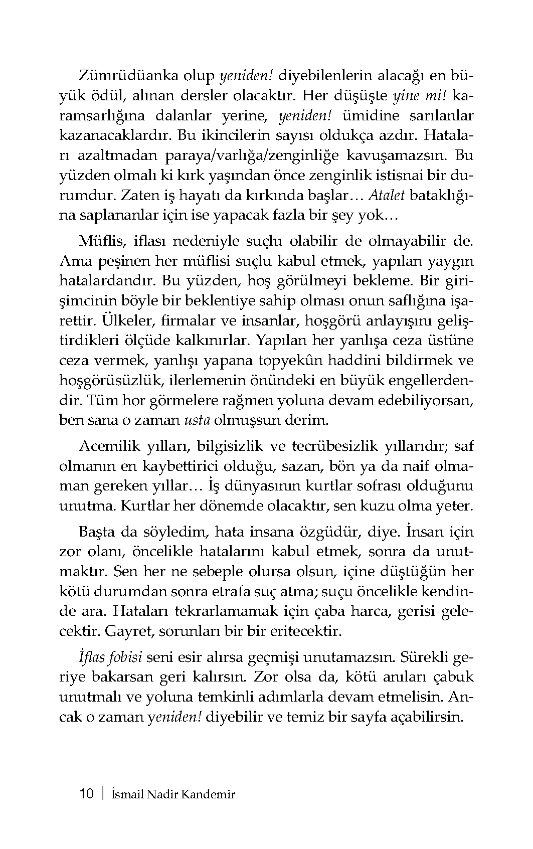 Acemi Girişimciye - İsmail Nadir Kandemir