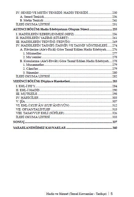 Hadis ve Sünnet Temel Kavramlar - Tarihçe - Prof. Dr. Kadir Gürler - Dr. Fatih Mehmet Yılmaz