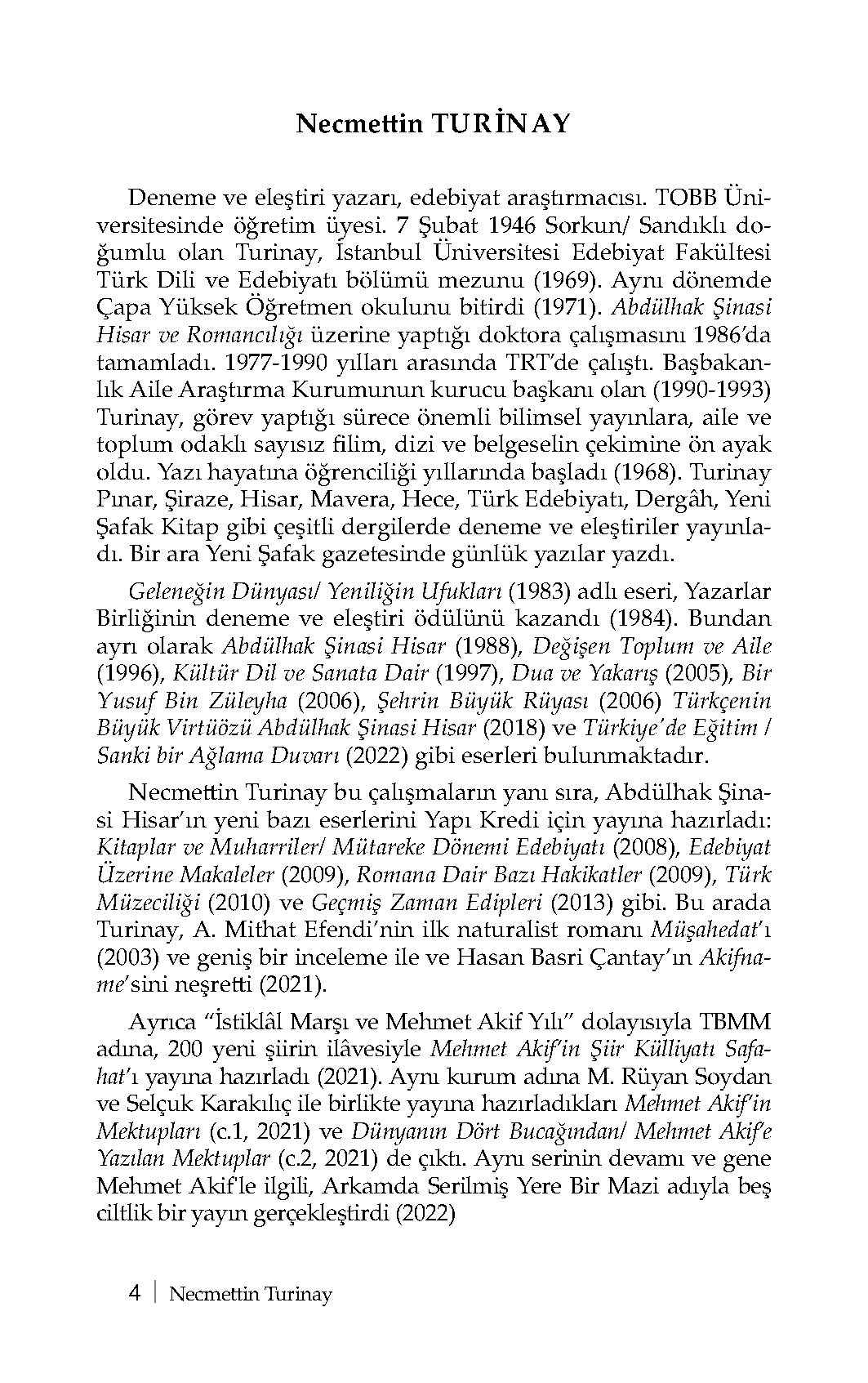 Müşahedat - Ahmet Mithat Efendi (Hazırlayan: Necmettin Turinay)