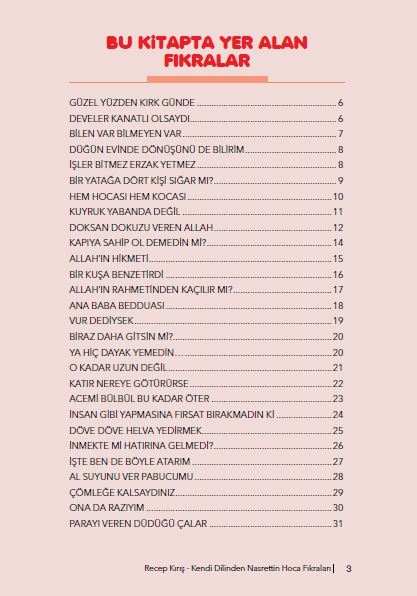 Kendi Dilinden Nasrettin Hoca Fıkraları 1 - Recep Kırış